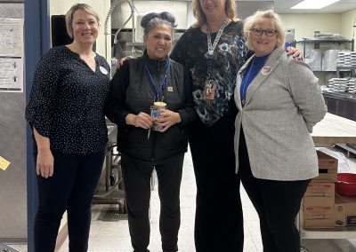 Assistant Superintendent Kim Saunders, Selma McKee, North Star Principal Audra Morrow, and Superintendent Dr. Mika