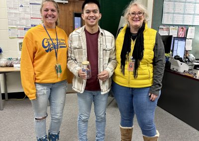 Marck Abellera and Superintendent Dr Mika.