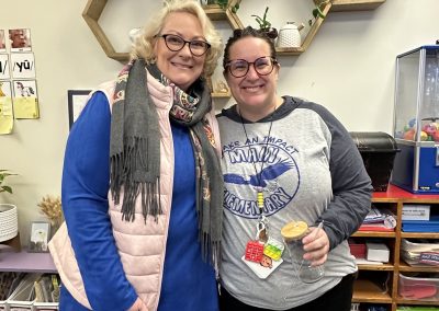 Ash Davis and Superintendent Dr Mika